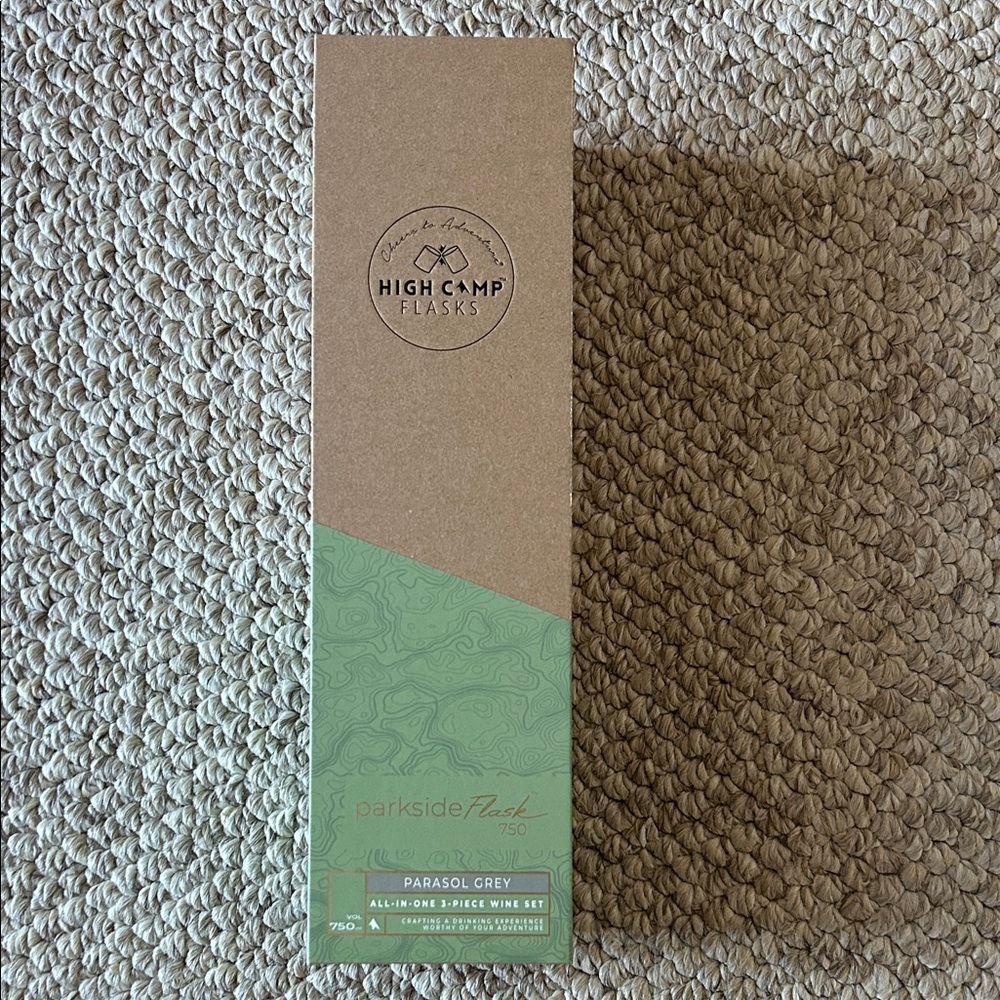 High Camp Flasks Parasol Grey Set